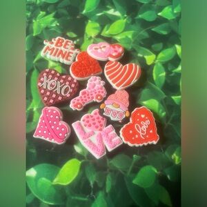 10 Valentine's Day Themed Jibbit croc charms shoe charm